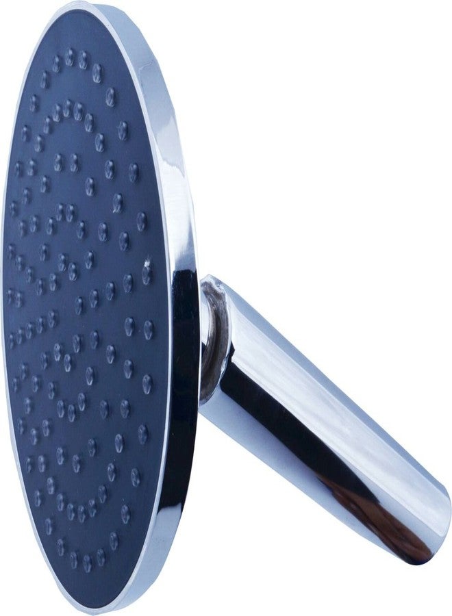SHRUTI 5" cubic Round Single Flow ABS Shower Head with Round Shower Head arm . Overhead Bathroom Rain Shower With Rubbit Cleaning System (Chrome) with Free Wall flange And Teflon tap - (6005 , 1774 ,1375) - Image 2